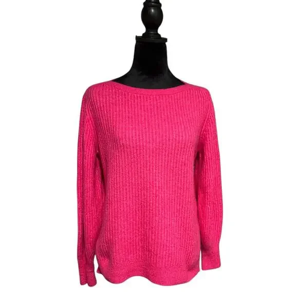 Athleta Layover Pullover Sweater in Tulip pink Size Small - Picture 4 of 7